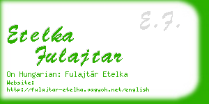 etelka fulajtar business card